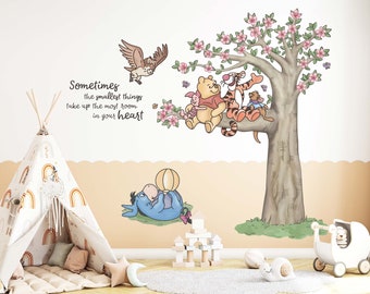 Winnie the Pooh and Friends Wall Decal | Magical Kids Room Stickers | Nursery and Playroom Deco