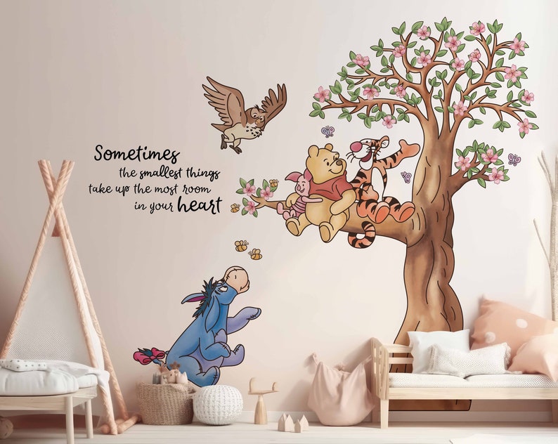 Winnie The Pooh, Winnie and Friends Wall Decal, Kids Wall Stickers image 3