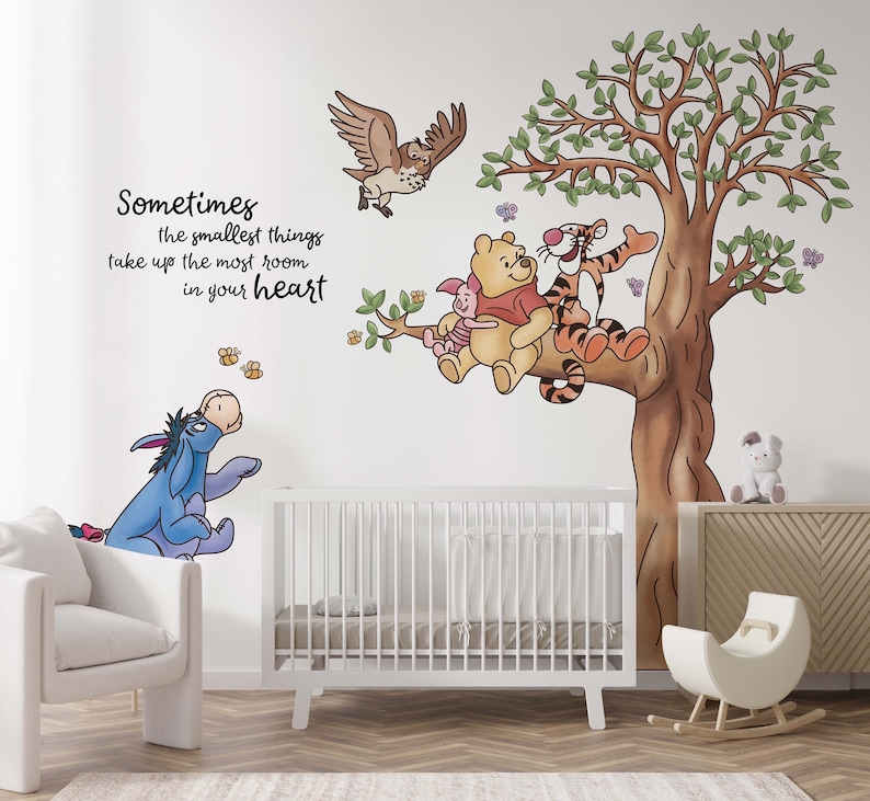 Winnie The Pooh, Winnie and Friends Wall Decal, Kids Wall Stickers image 1