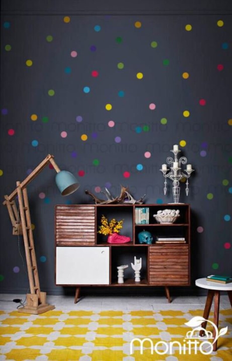 Confetti Dot Decals Wall Stickers Nursery Wall Decal Etsy