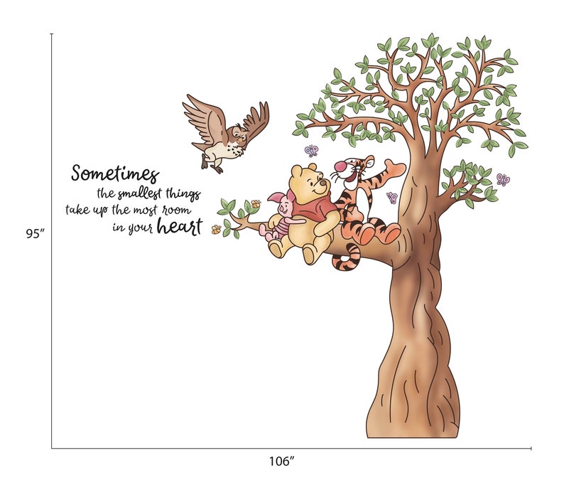 Winnie The Pooh, Winnie and Friends Wall Decal, Kids Wall Stickers image 5