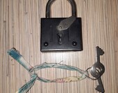 Vintage Soviet padlock with original key