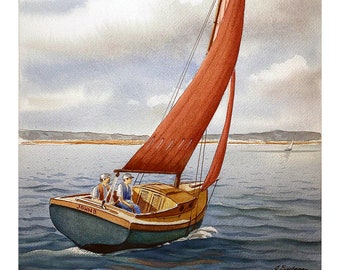 Sloop John B (Original watercolor Painting)