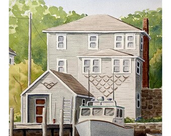 Fisherman's Home (original watercolor)
