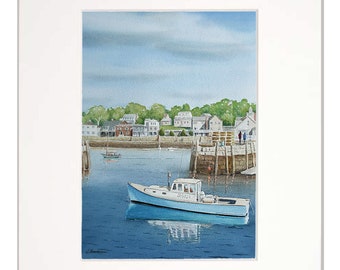 Rockport Harbor Scene (Signed Digital Print)