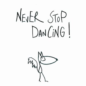Carte postale "N'arrêtez jamais de danser !" - ÉDITION BON ESPRIT