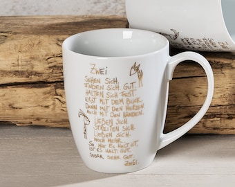 Real gold printed mug "Two" - eDITION GOOD SPIRITS
