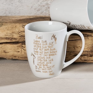 Echtgold bedruckter Becher "Zwei" - eDITION GUTE GEISTER