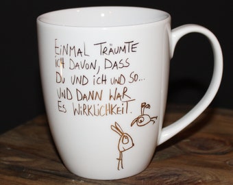 Real gold printed mug "You and me and stuff..." - eDITION GOOD SPIRITS