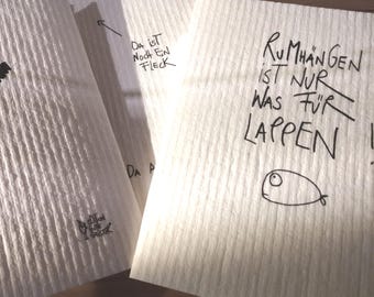 3-pack rengöringsdukar "Lappenparade" - EDITION GOOD SPIRITS