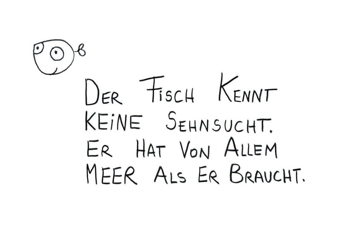 Postcard happiness of Fish Etsy