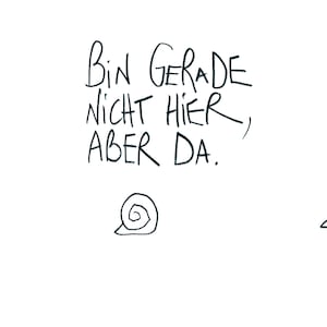 Postkarte "Nicht hier, aber da" - eDITION GUTE GEISTER