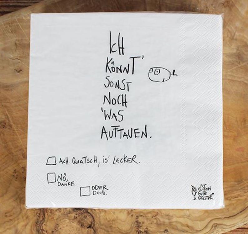 Napkin "Auftauen" image 2