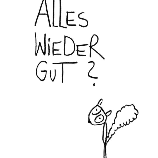 Postkarte "Wieder gut?"- eDITION GUTE GEISTER