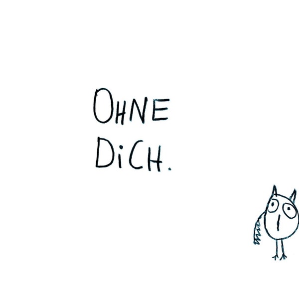 Postkarte "Ohne dich" - eDITION GUTE GEISTER