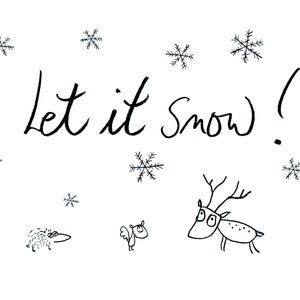 Postal "¡Que nieve!" - EDICIÓN BUENOS ESPIRITUS