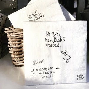 Napkins "Mein Bestes"