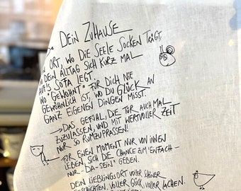 Tea towel "Your home" - eDITION GUTE GEISTER