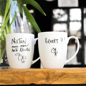 Offer! Set: 2 cups ("Nixtun" and "Perfekt!") - eDITION GOOD GEISTER