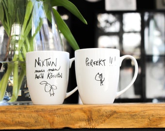 Offer! Set: 2 cups ("Nixtun" and "Perfekt!") - eDITION GOOD GEISTER