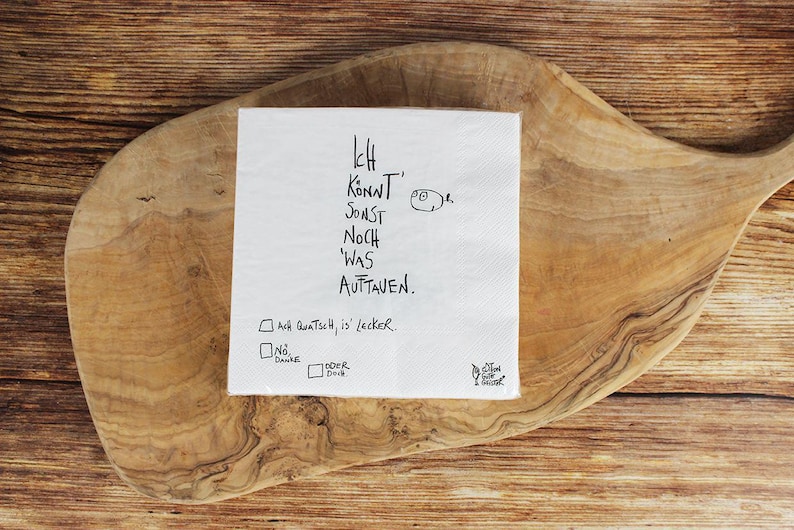 Napkin "Auftauen" image 3