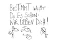Postcard "We love you" – eDITION GUTE GEISTER