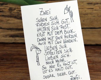 Postcard "Two" - eDITION GOOD SPIRITS