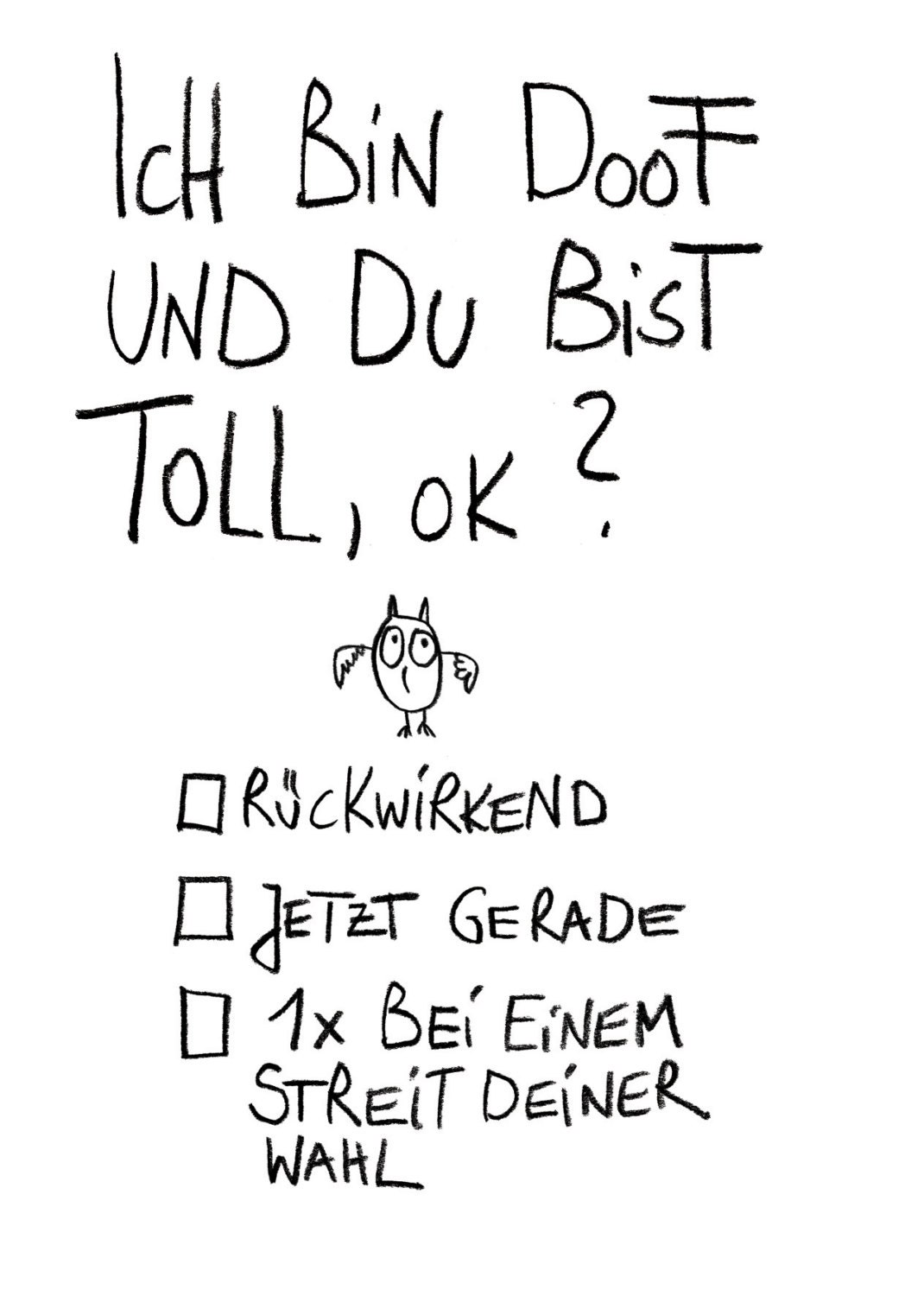 Postkarte Doof und toll eDITION GUTE GEISTER Etsy