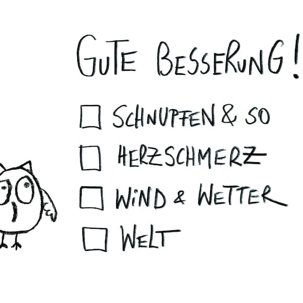 Postkarte "Gute Besserung" - eDITION GUTE GEISTER