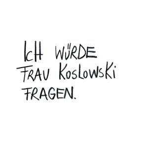 Postkarte "Frau Koslowski" - eDITION GUTE GEISTER