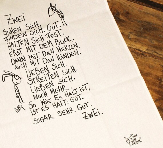 Geschirrtuch "Zwei" - eDITION GUTE GEISTER