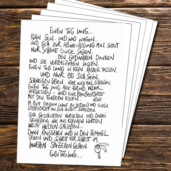 Postkarten-Set mit 10 Textkarten "Micropoesie" - eDITION GUTE GEISTER