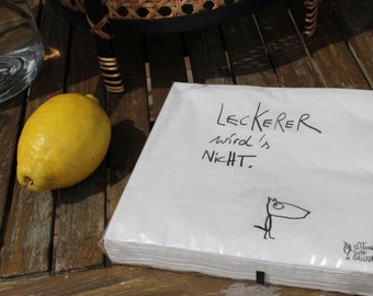 Serviette "Leckerer wirds nicht" - eDITION GUTE GEISTER