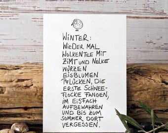 Postkarte "Winter"