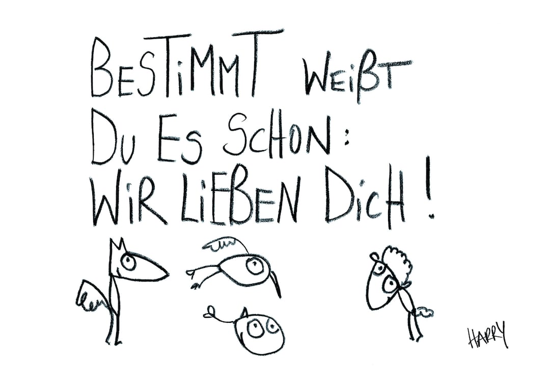 Bild Wir lieben dich DIN A4 eDITION GUTE GEISTER Etsy.de