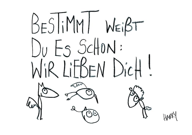 Bild Wir lieben dich DIN A4 eDITION GUTE Etsy