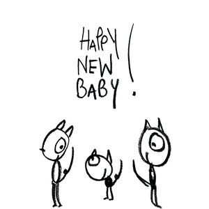 Carte postale "Joyeux nouveau bébé"