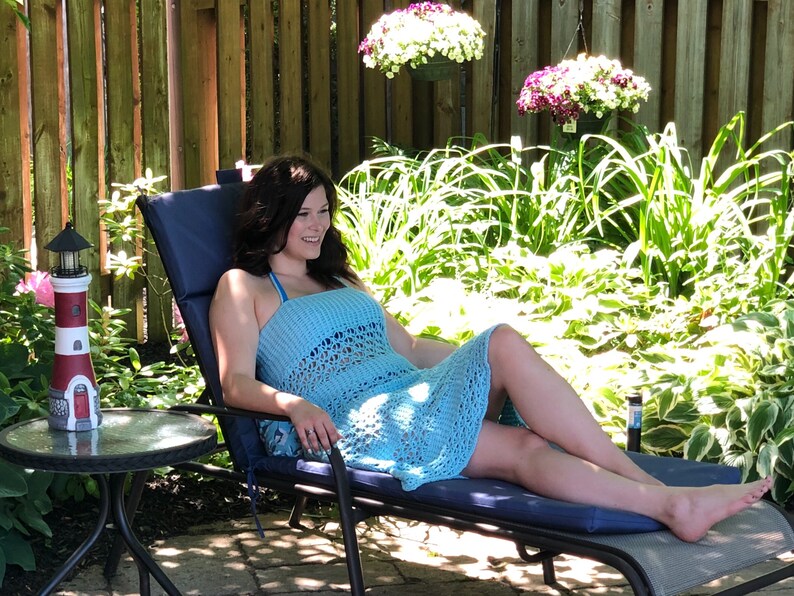 Tunisian Crochet Chill Summer Cover UpDress