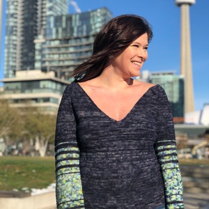 Midnight Horizons Top Down Crochet Raglan Sweater Pattern