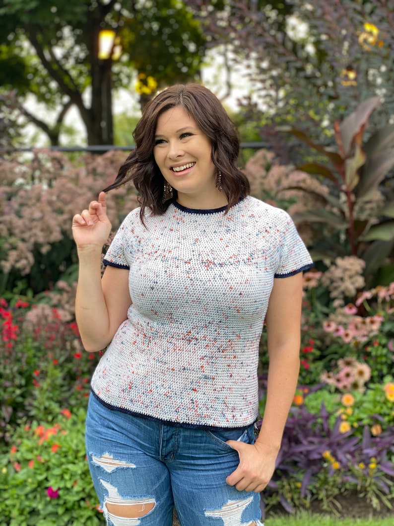 Better Than Basic Ringer Top Down Summer Crochet Pattern image 4