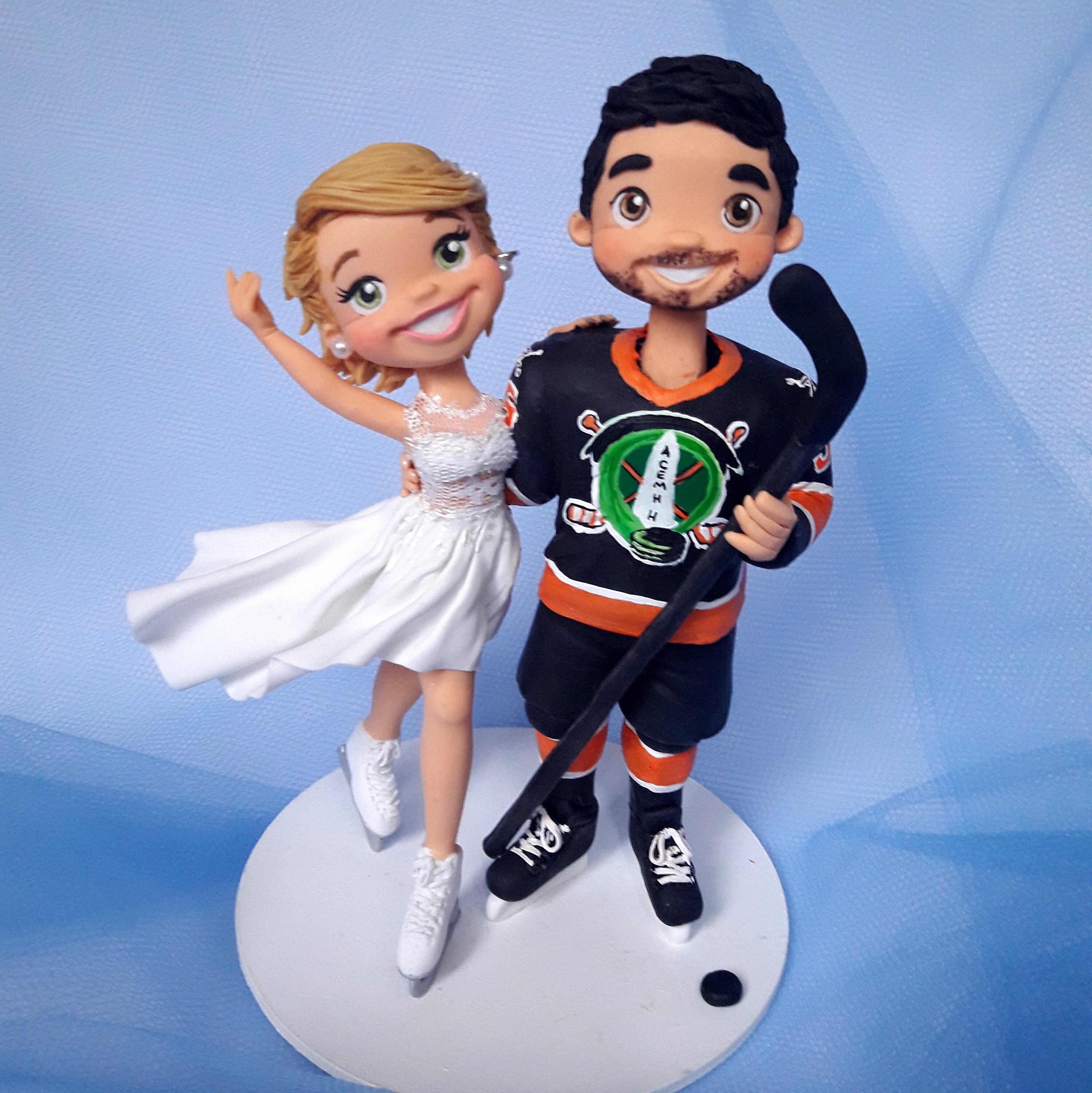 Figure Skater & Ice Hockey Player Personalized Figurines // Etsy UK