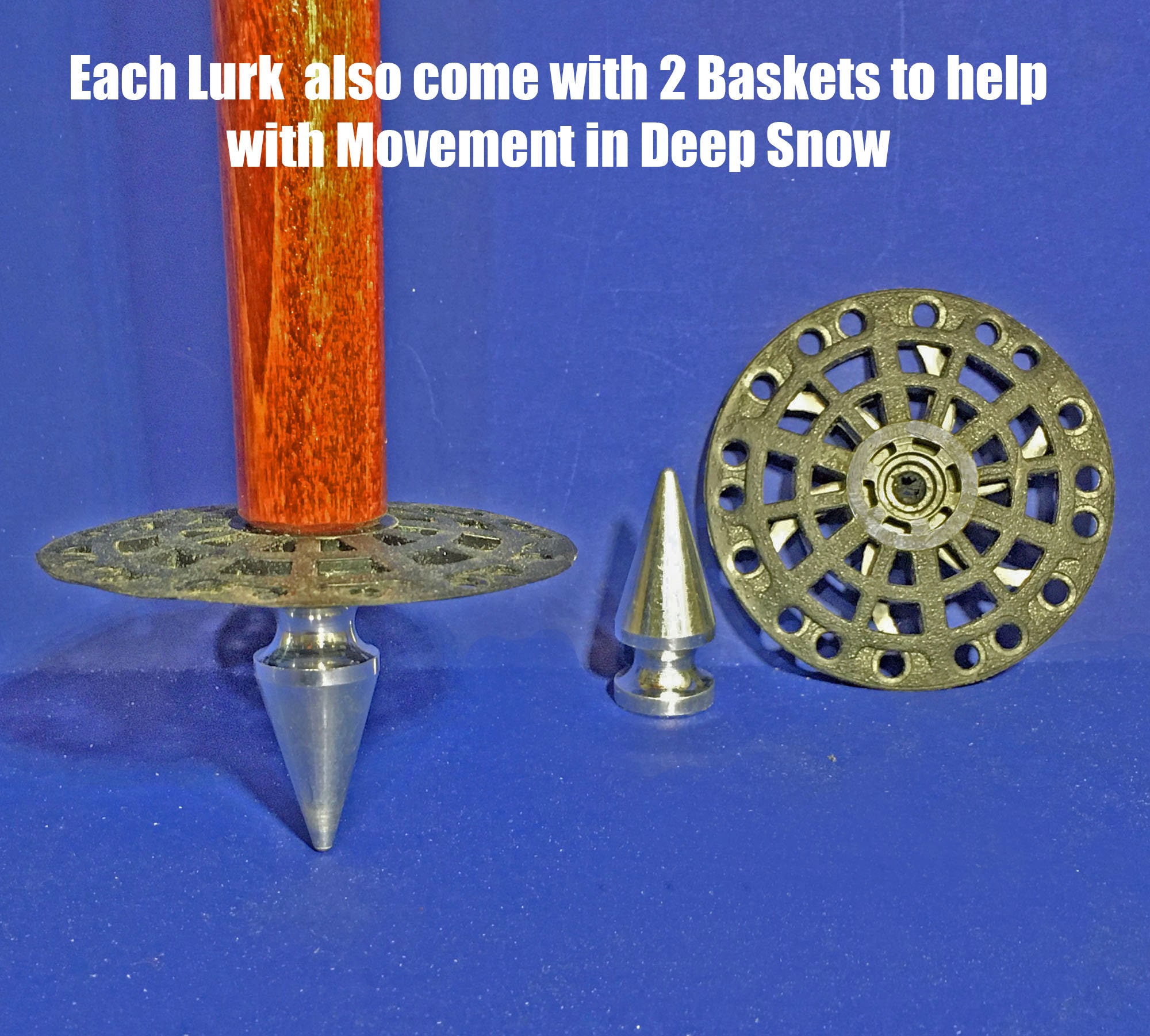 Lurk Pole, Telemark Pole, Lurk Ski Pole, Long Pole, Unipole, Handcrafted Ski Pole, Ski Gear