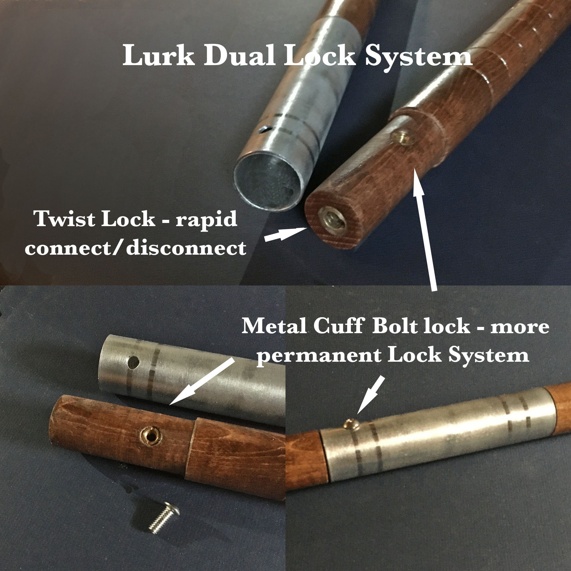 Lurk Pole, Telemark Pole, Lurk Ski Pole, Long Pole, Unipole, Handcrafted Ski Pole, Ski Gear