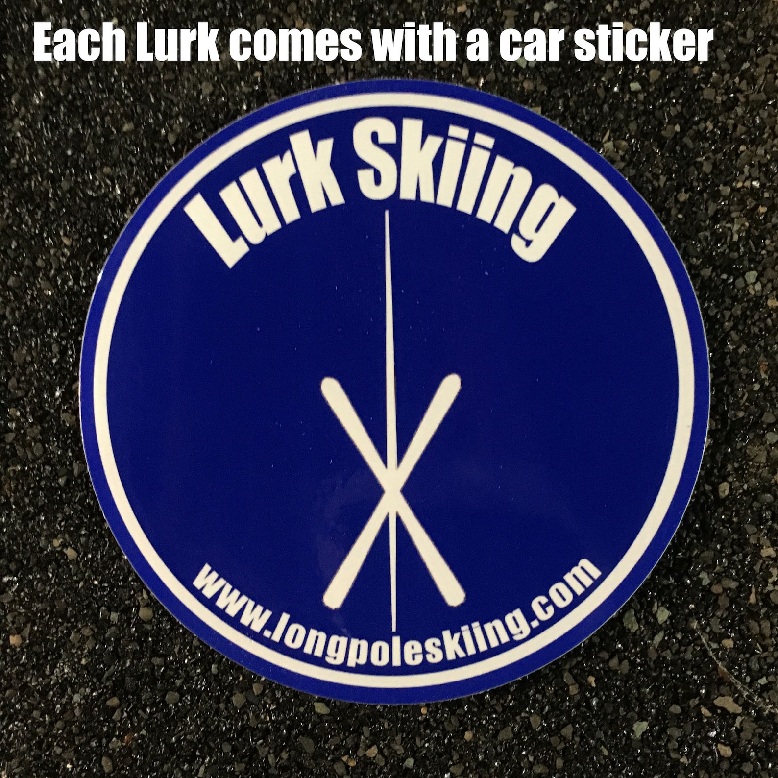 Lurk Pole, Telemark Pole, Lurk Ski Pole, Long Pole, Unipole