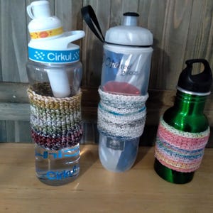Crochet Cirkul or water bottle ID band in 100% cotton
