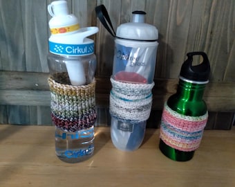 Crochet Cirkul or water bottle ID band in 100% cotton