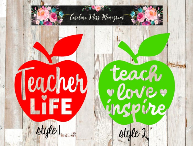 Free Free 258 Teach Love Inspire Apple Svg SVG PNG EPS DXF File