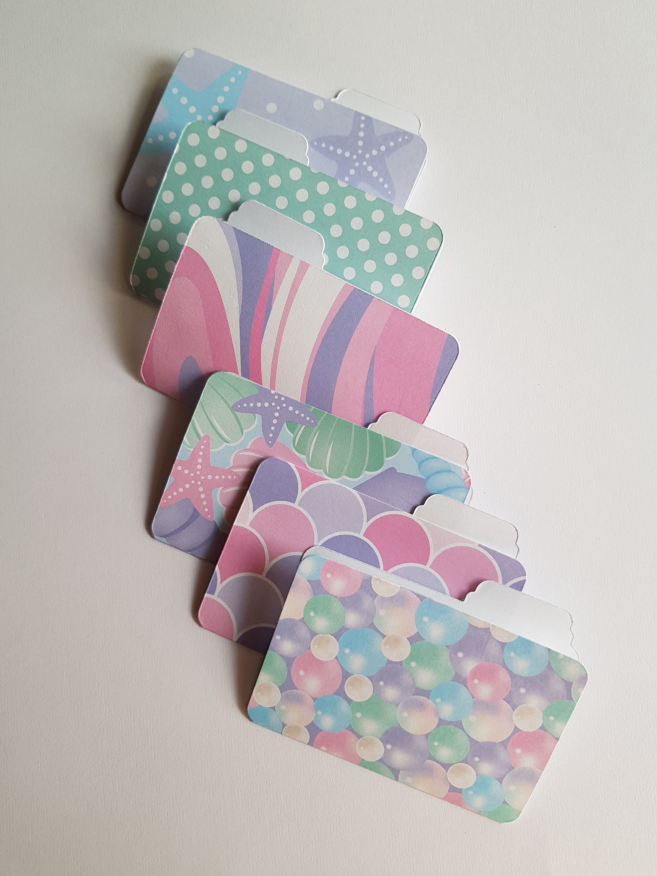 Mini File Folders 6 pcs File Folder Set Planner Folder Etsy