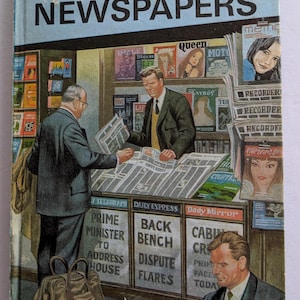 The Story of Newspapers Ladybird Achievements Book Series 601 Vintage Ladybird Book Vintage Children&#39;s Books