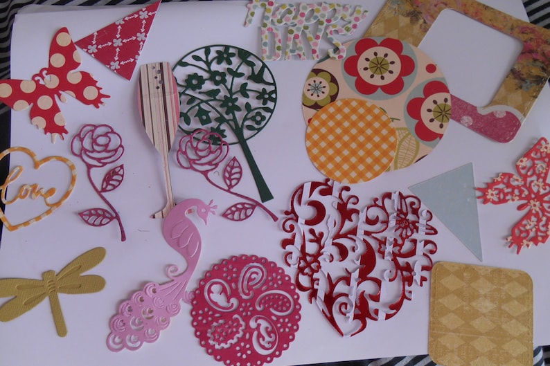 Cardstock Die Cuts Scrapbook Accessories Scrapbook Etsy